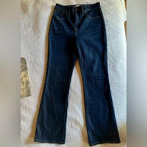 Madewell Demi-Boot Jeans in Larkspur Wash: TENCEL™ Denim, 29 tall, indigo